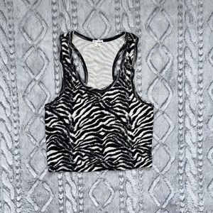Garage Zebra Crop Tank